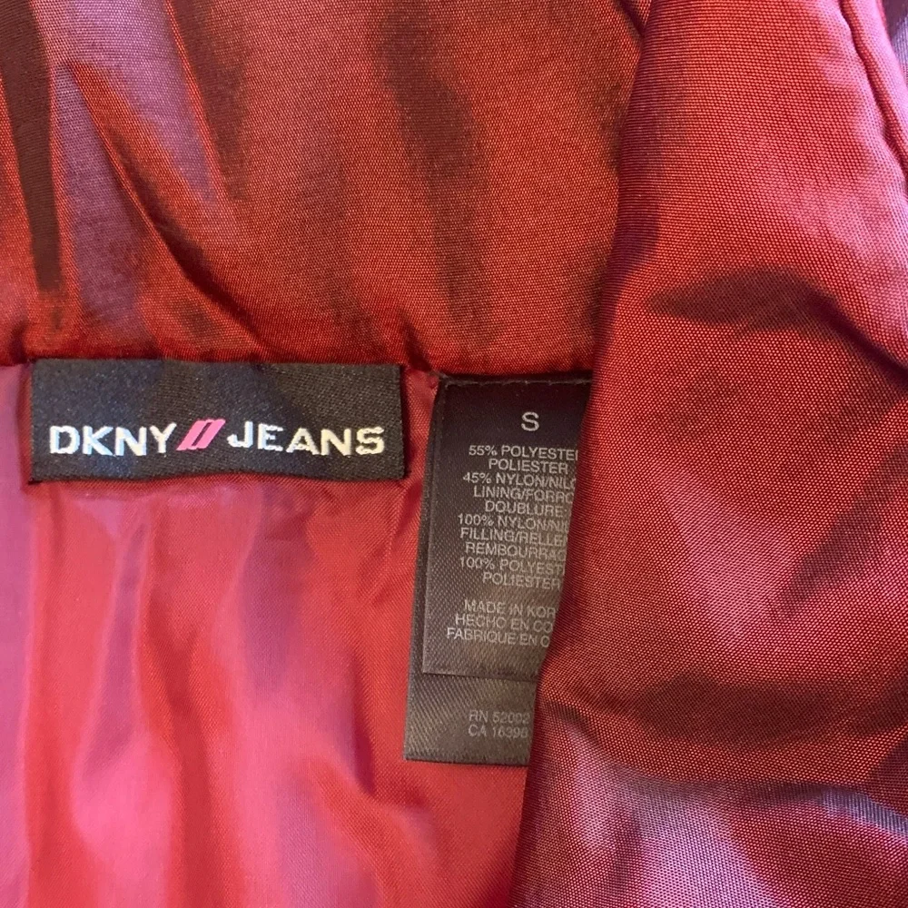 DKNY Women's Deep Red Puffer Jacket
